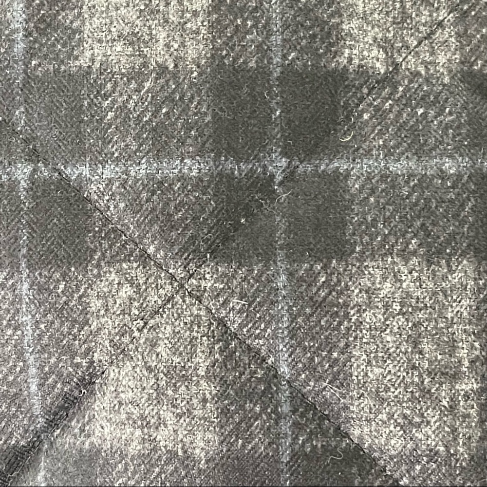 J. Crew Factory Vest Quilted Puffer Gray Black Plaid Sleeveless Jacket Sz Small - Picture 7 of 8